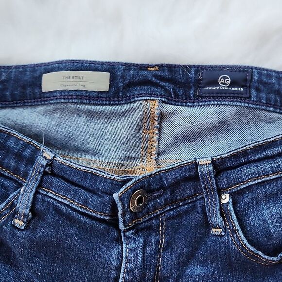 AG -29 Adriano Goldschmied | The Stilt Cigarette Leg Distressed Skinny Jean 29 R - Picture 2 of 10